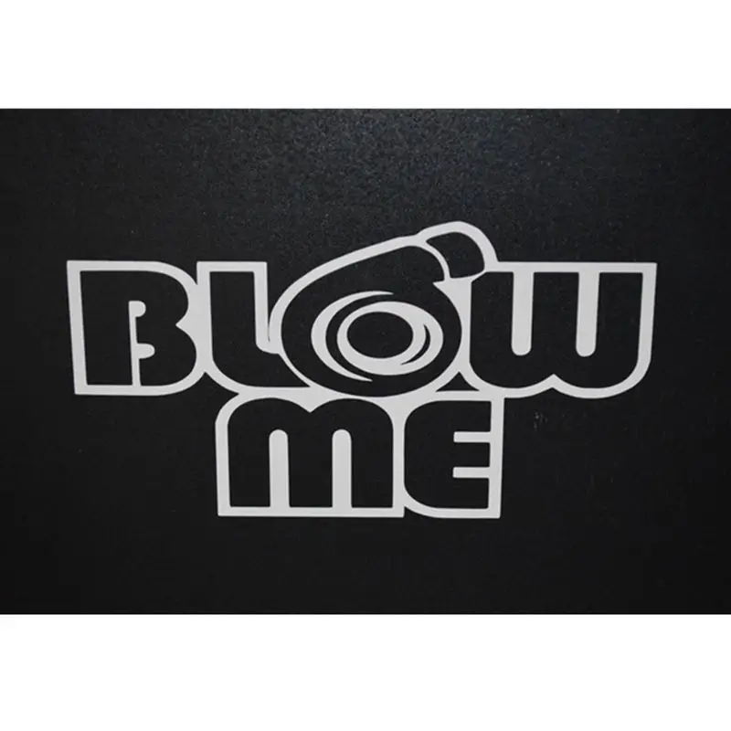

Забавная Наклейка на окно BLOW ME TURBO, Виниловая наклейка MUSTANG JDM
