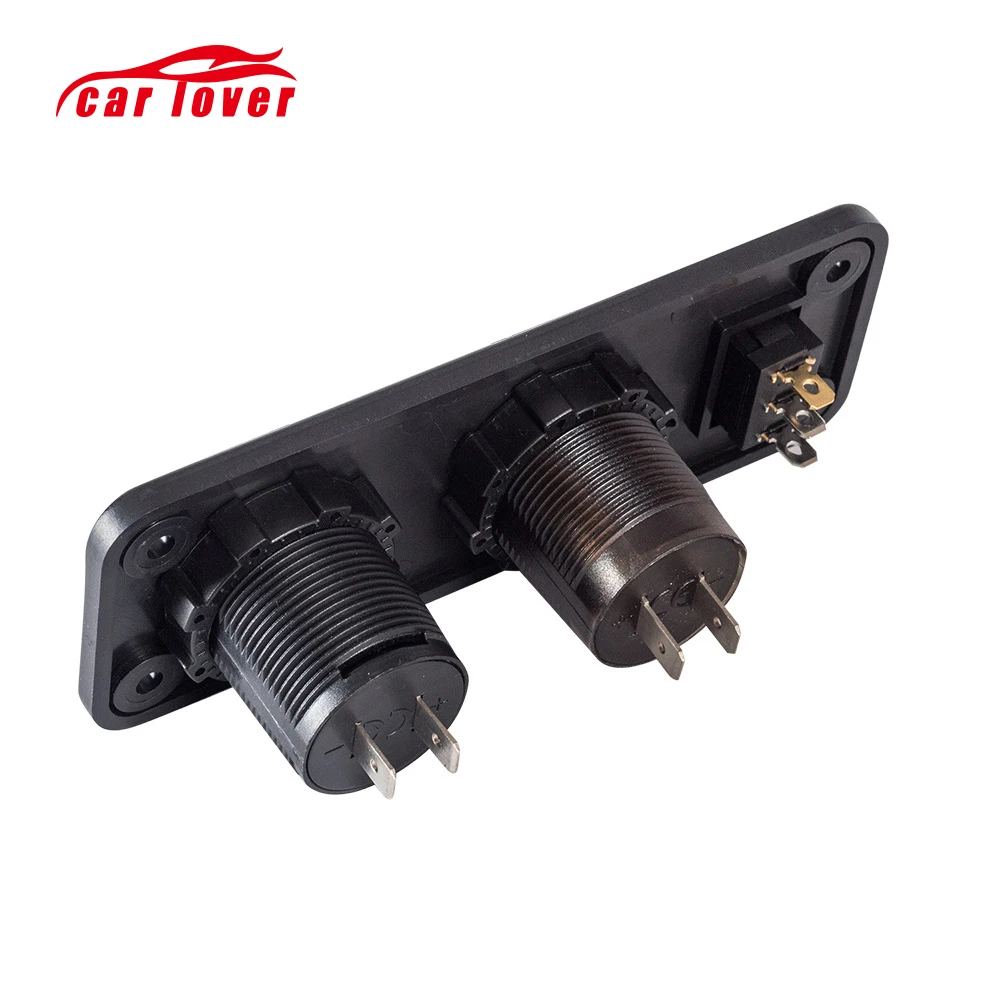 2018 автомобилей Зарядное устройство Dual USB адаптер + 12 В/24 В разъем Мотоцикл