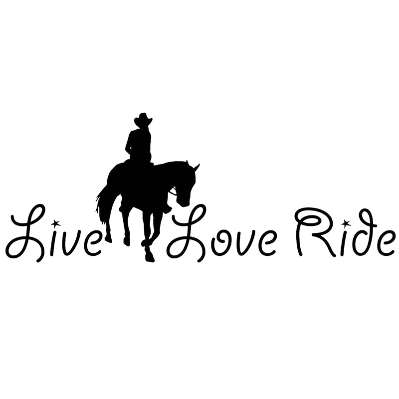 Horse Live Love ездить Jdm настенный светильник для дома окон и стекла двери автомобиля