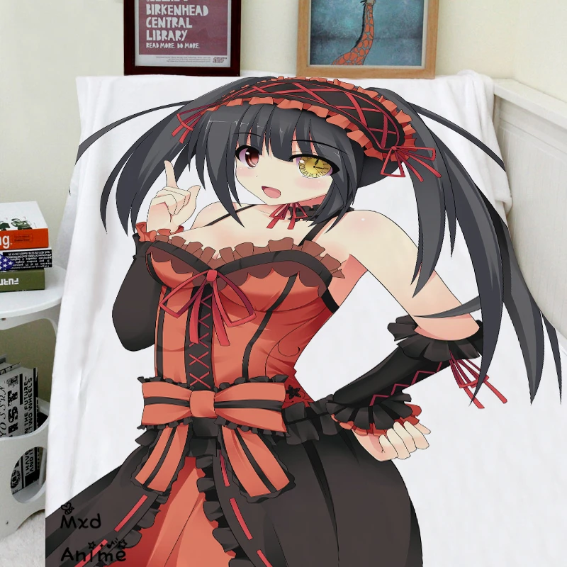 DATE A LIVE 2 Аниме плед диванное декоративное покрывало Cobertor на диване кровати самолет путешествия теплое одеяло DARLLING IN THE FRANXX DATE A LIVE - Цвет: DATE A LIVE 2
