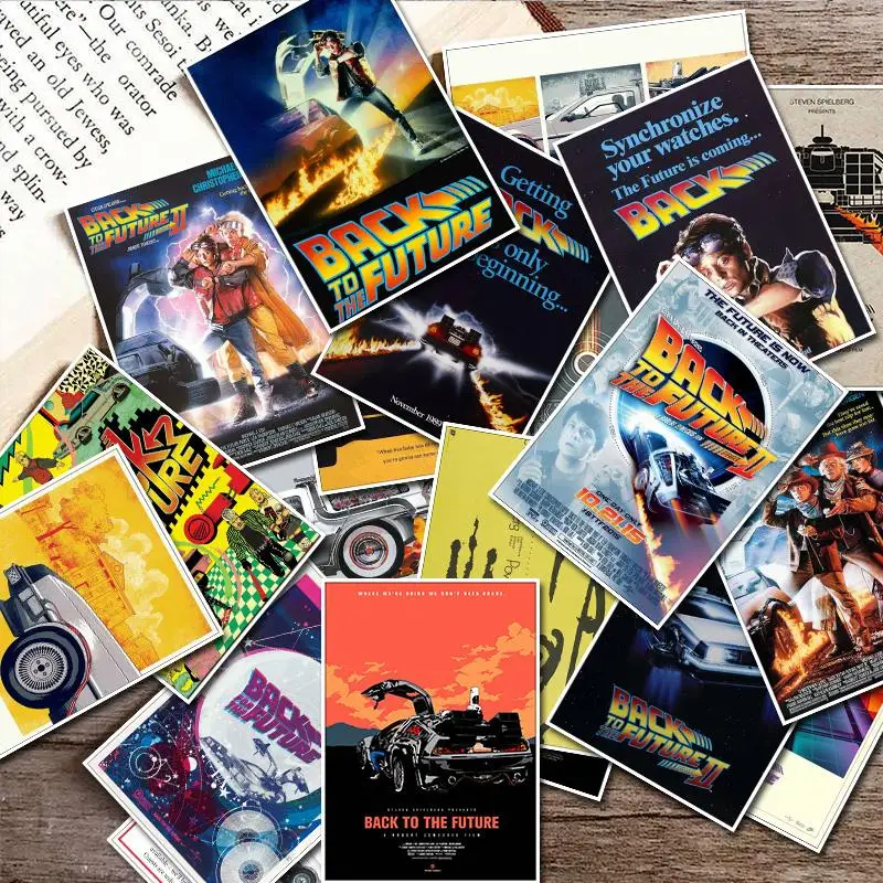 25pcs Movie Sticker Back To The Future Stickers for Skateboard/Laptop/Snowboard/Fridge/Surf Waterproof PVC Vinyl Decal Patterns