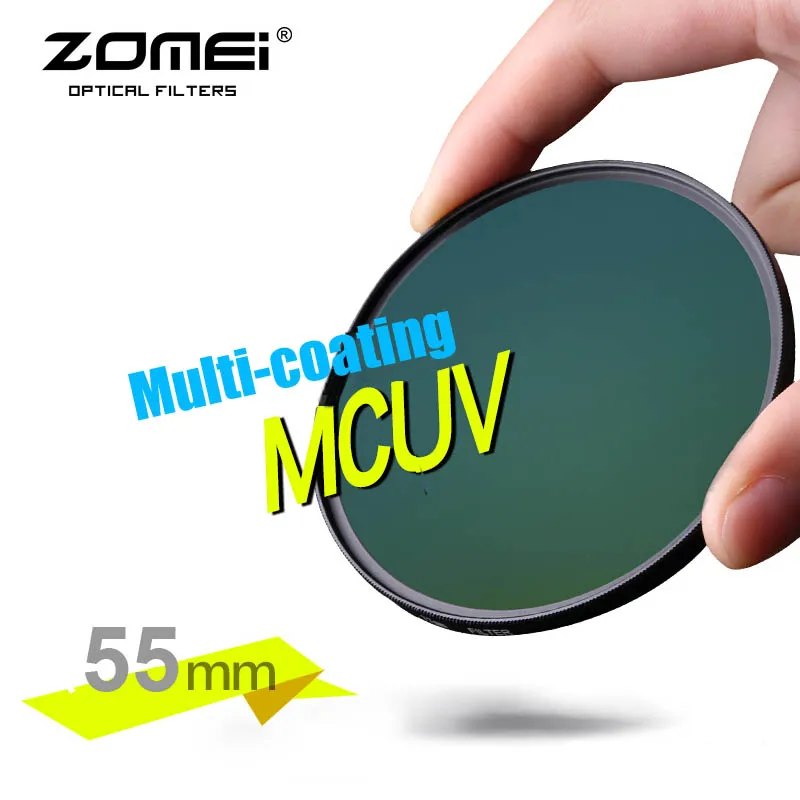 ZOMEI подлинный 55 мм PRO II MCUV многослойный MC УФ-фильтр оптический стеклянный фильтр