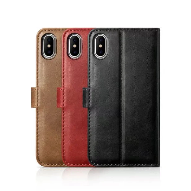 Оригинальный ICARER Премиум Натуральная кожа класс винтажный флип чехол для iPhoneX Xs