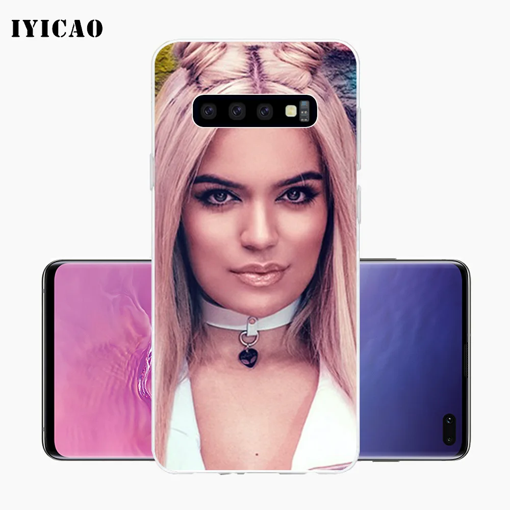 IYICAO Latin singer Karol G Soft Silicone Phone Case for Samsung Galaxy S10e S10 S9 S8 Plus S7 Edge TPU Cover | Мобильные телефоны