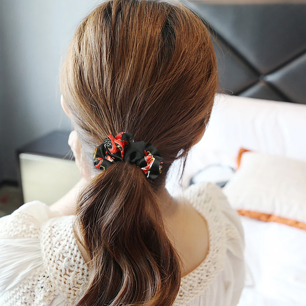 4pcs Hair Scrunchie Women Girls Elastic Rubber Bands Accessories Gum For Tie Ring Rope Ponytail Holder |