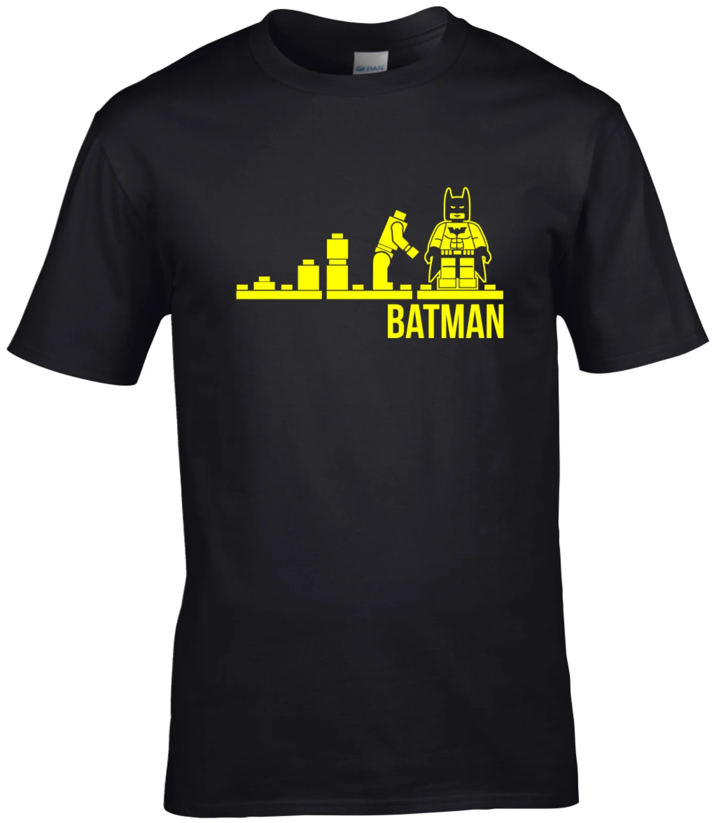 Evolution lego Бэтмен футболка для взрослых Мужская супергерой caped crusader Новые футболки