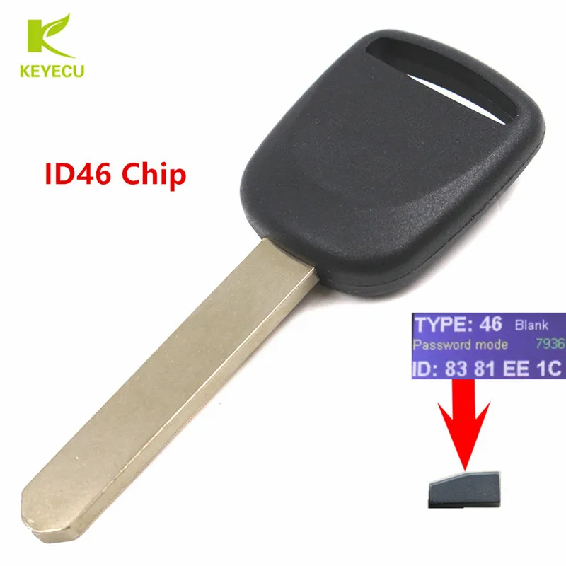 Запасной ключ транспондер KEYECU 20 шт. с чипом ID46 для Honda Accord Civic CRV Element Odyssey Pilot Acura MDX RDX