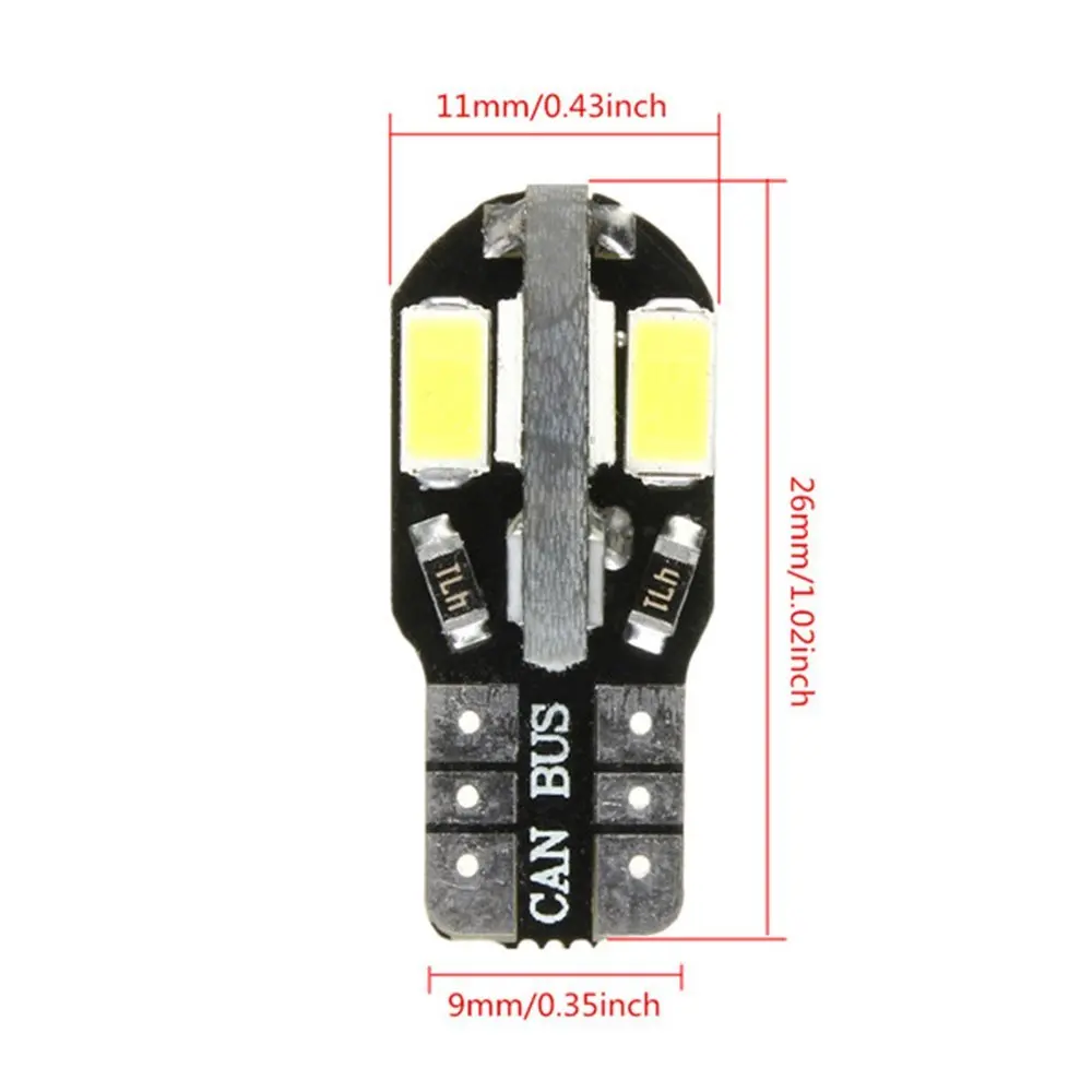 Автостайлинг! 2 шт. светодиодные лампы 12 В DC T10 194 168 5730 8SMD Canbus|t10 194|canbus t10 ledt10 led canbus |