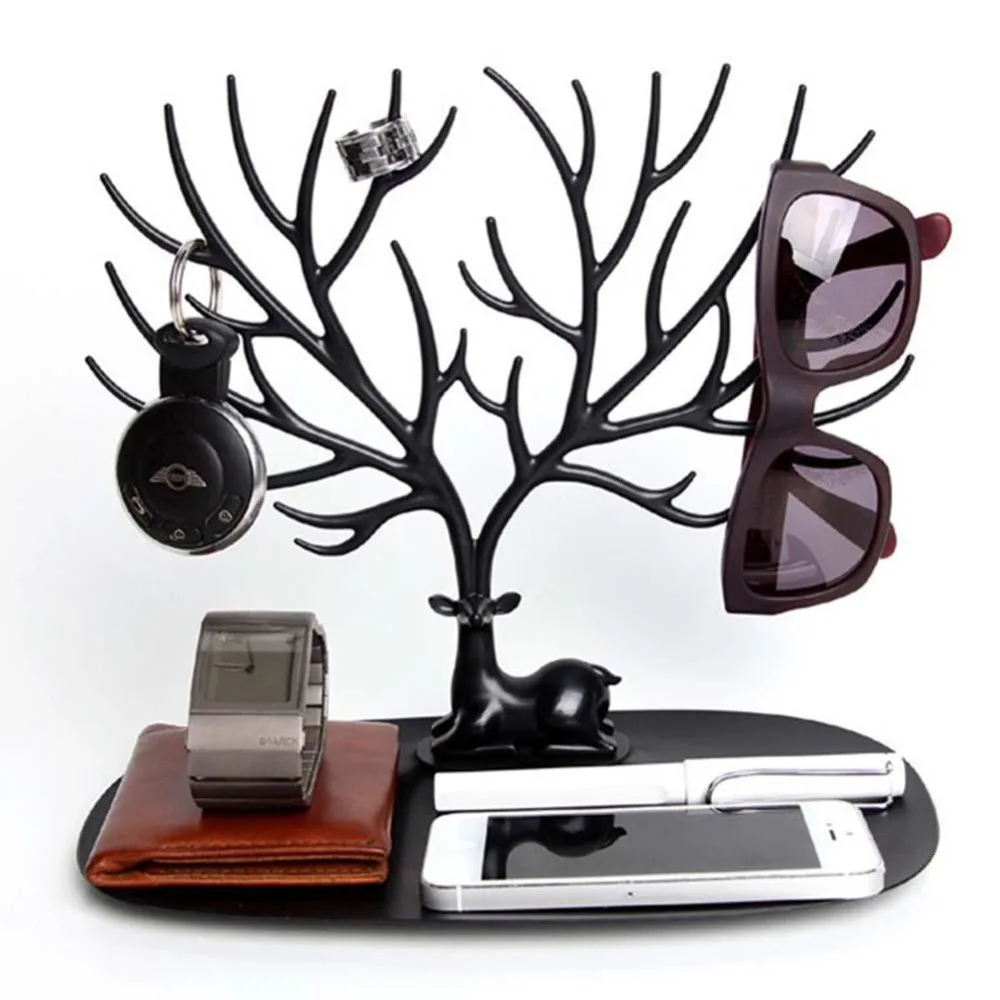 Креативный стеллаж для хранения ключей в форме рога оленя дерева органайзер