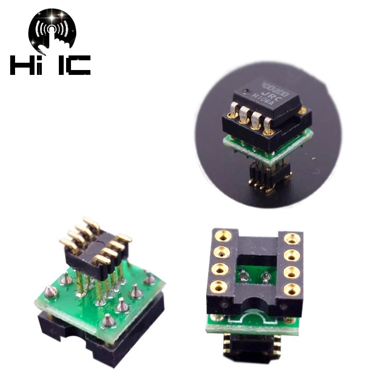 Переключатель SMD DIP DIP8 для SOP8 8Pin адаптер плата гнездо модуля преобразователя DAC