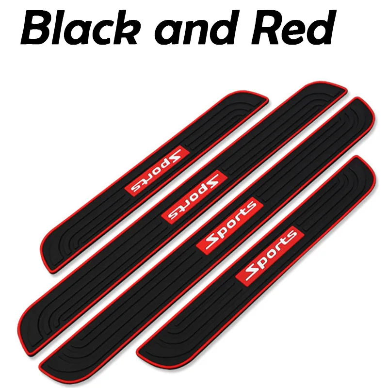 red Спортивный автомобиль Добро пожаловать порог порога Накладка для Renault Megane Duster Clio Honda Civic Fit VW touareg mk7 5 Mazda 3 6 - Название цвета: red