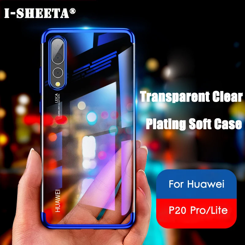 Тонкий Прозрачный Силиконовый ТПУ гелевый Чехол для Huawei P20 Lite Nova 3 3i Honor 7X 8X Play 7C Pro Y5