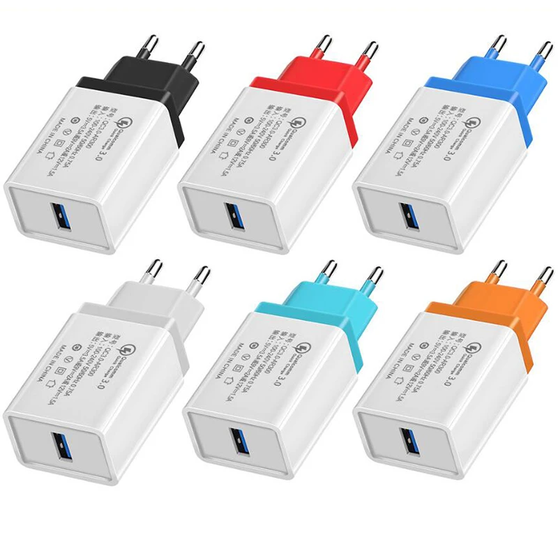 BRSUANG универсальное 5V настенное зарядное устройство 3 0 быстрое EU US Plug USB для iPhone