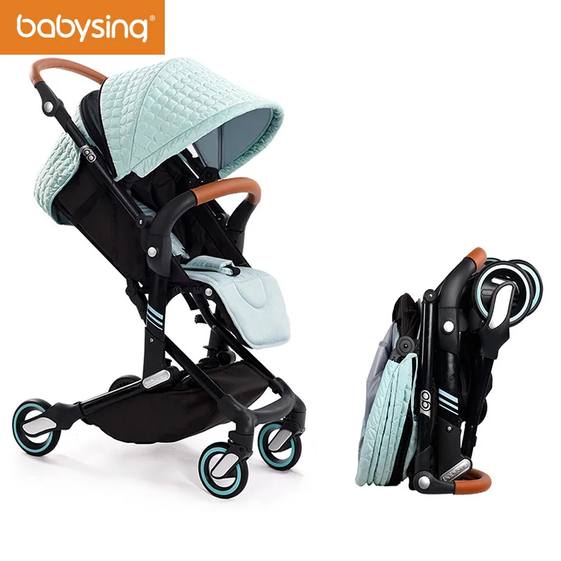 Babysing Высокая Пейзаж Портативный легкие детские коляски Складная Детские kinderwagen I