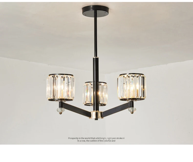 LED Chandelier for Living Room LED Chandelier for Bedroom Modern Crystal Chandelier Lighting Fixture Hanging Lamp Home Decorate