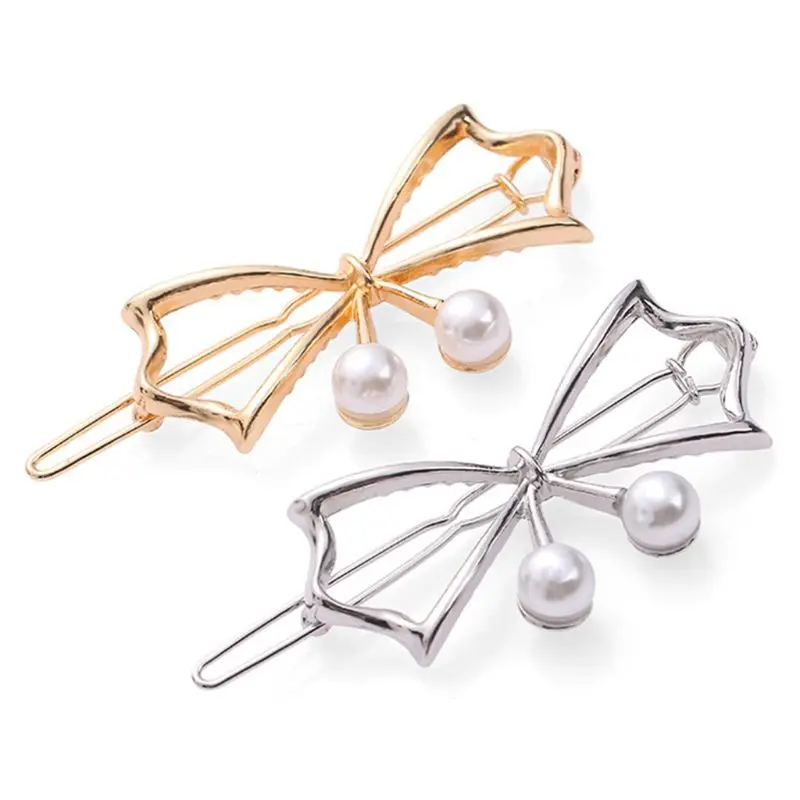 Женский металлический сплав Кнопка Bobby шпильки противоскользящие зубы крылья