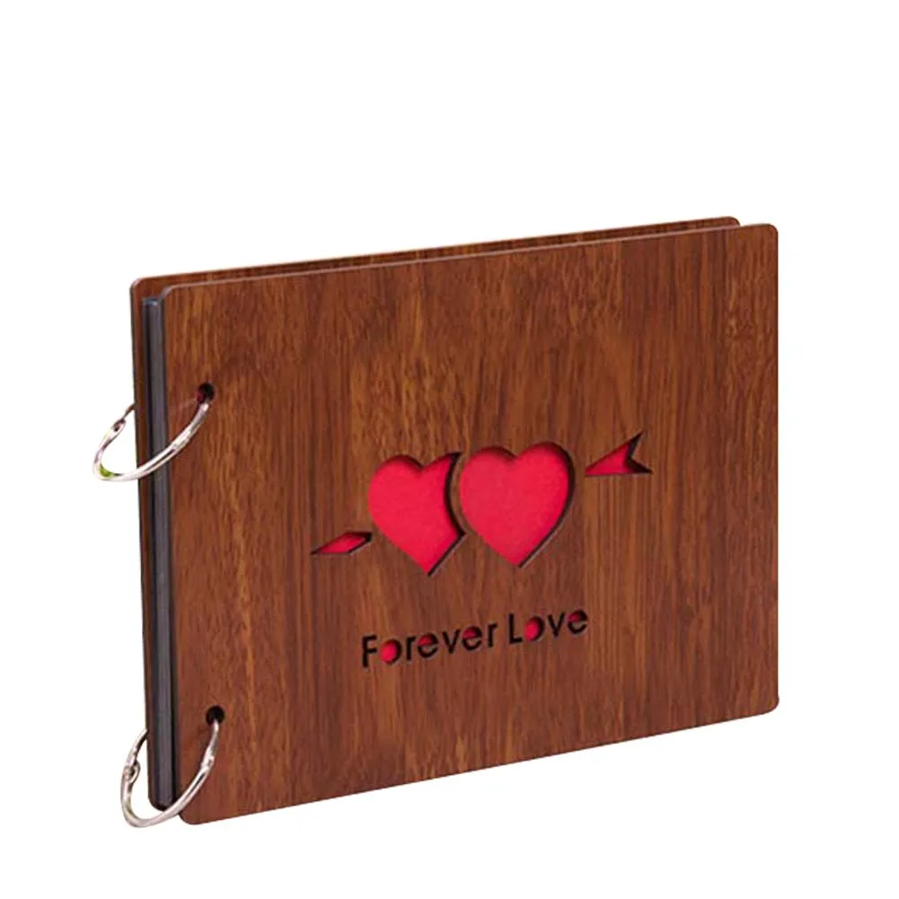 Style 10 Photo Albums Wood Cover Albums Handmade Loose-leaf Pasted Photo Album Personalized Album 899 - Цвет: Style 10