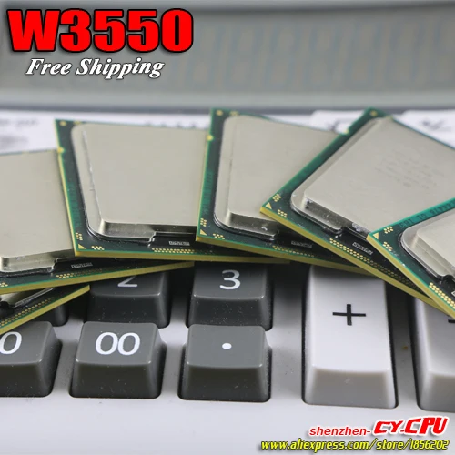 Intel Xeon W3550 CPU processor /3.06GHz /LGA1366/8MB L3 Cache/Quad-Core/ server Free Shipping there are sell X 5560 | Компьютеры и