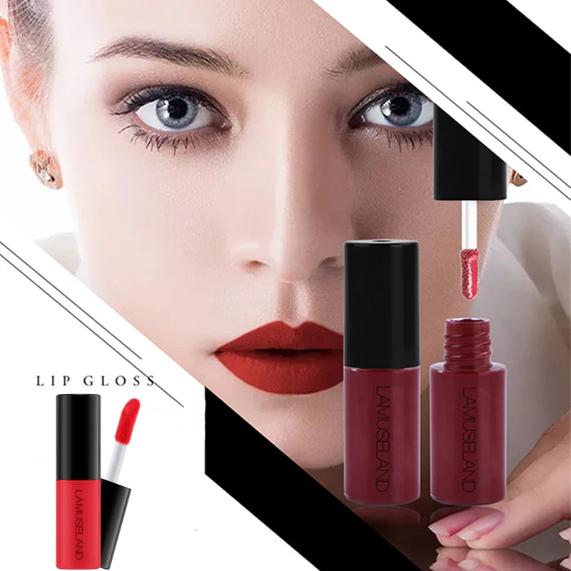 

1PC 3.5g Waterproof Matte Liquid Lipstick Easy To Carry 12 Colors Long-Lasting Nude Lip Gloss Velvet Red Lip Tint Cosmetic