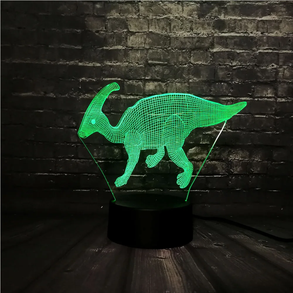 Новинка акриловый 3D динозавр Парк Юрского периода паразолеф светодиодный