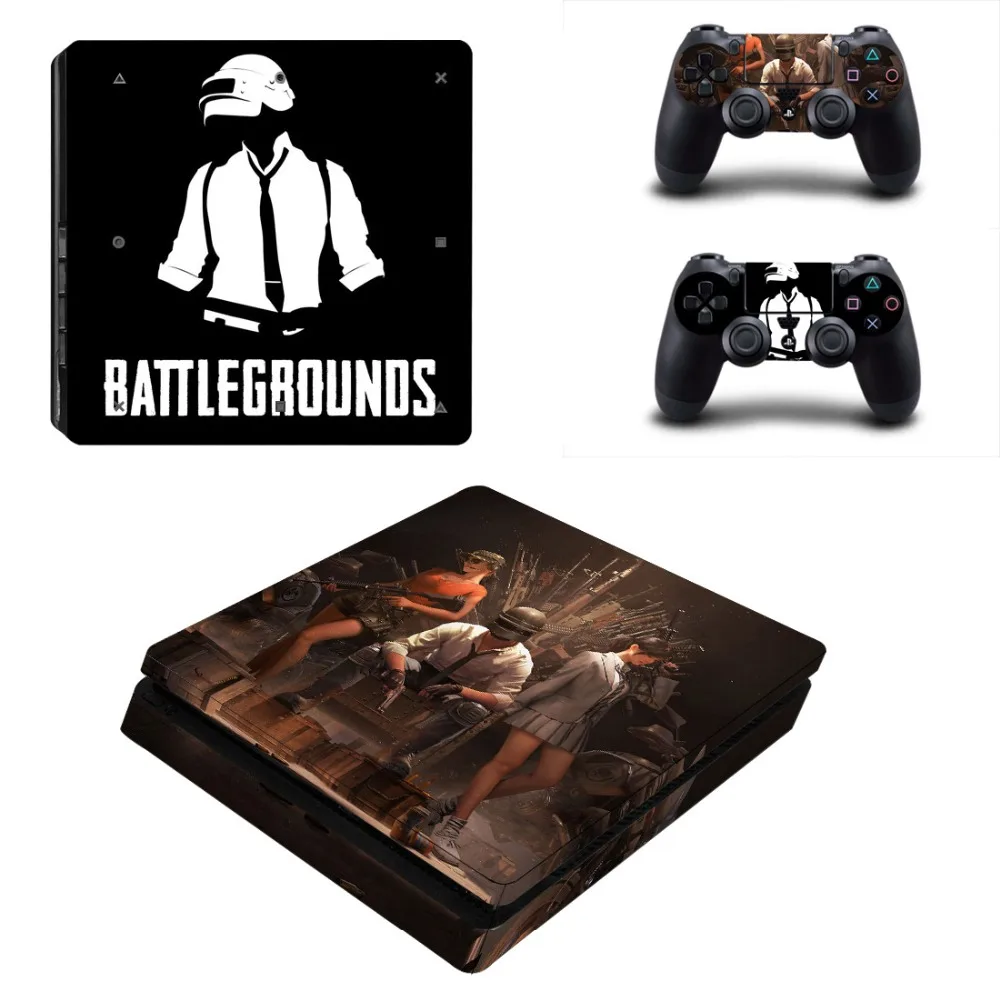 Наклейка для консоли PUBG PS4 Slim Skin Виниловая наклейка Sony PlayStation 4 и контроллера