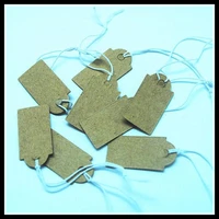 1000pcs brown paper craft paper price tags paper labels size26x13mm garment labels jewelry packages findings