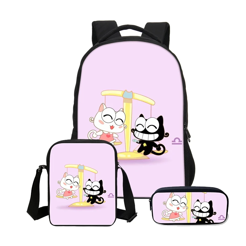 Новинка 2021 3 шт./компл. 3D рюкзак для книг с животными Детские рюкзаки Мужской