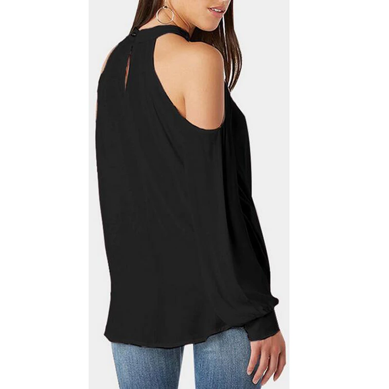 Женская крутая блузка с рукавами-фонариками и V-образным вырезом | одежда