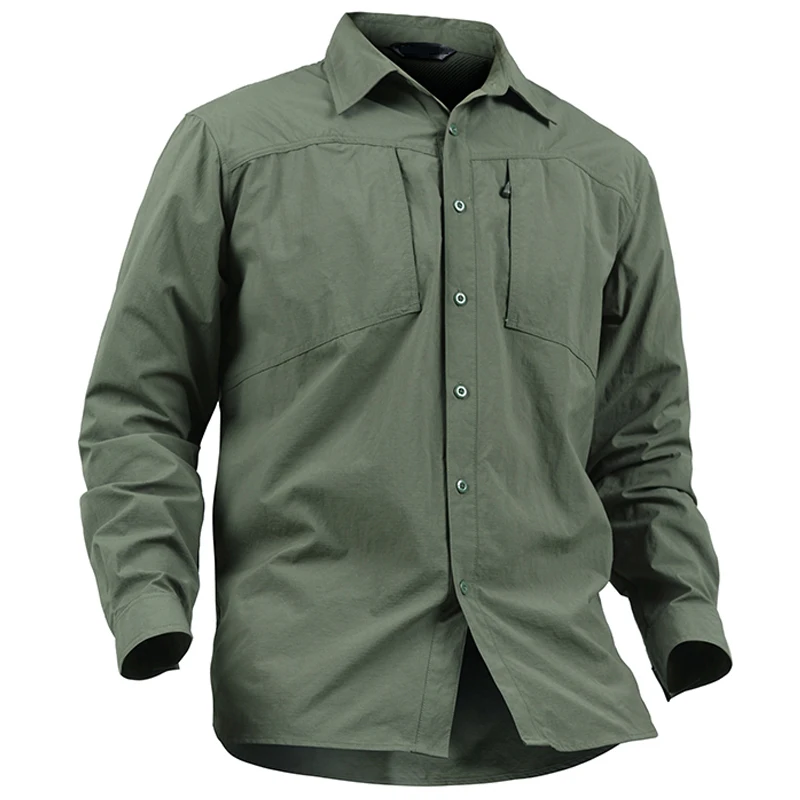 Походная Мужская рубашка тактическая блуза с длинными рукавами дышащая