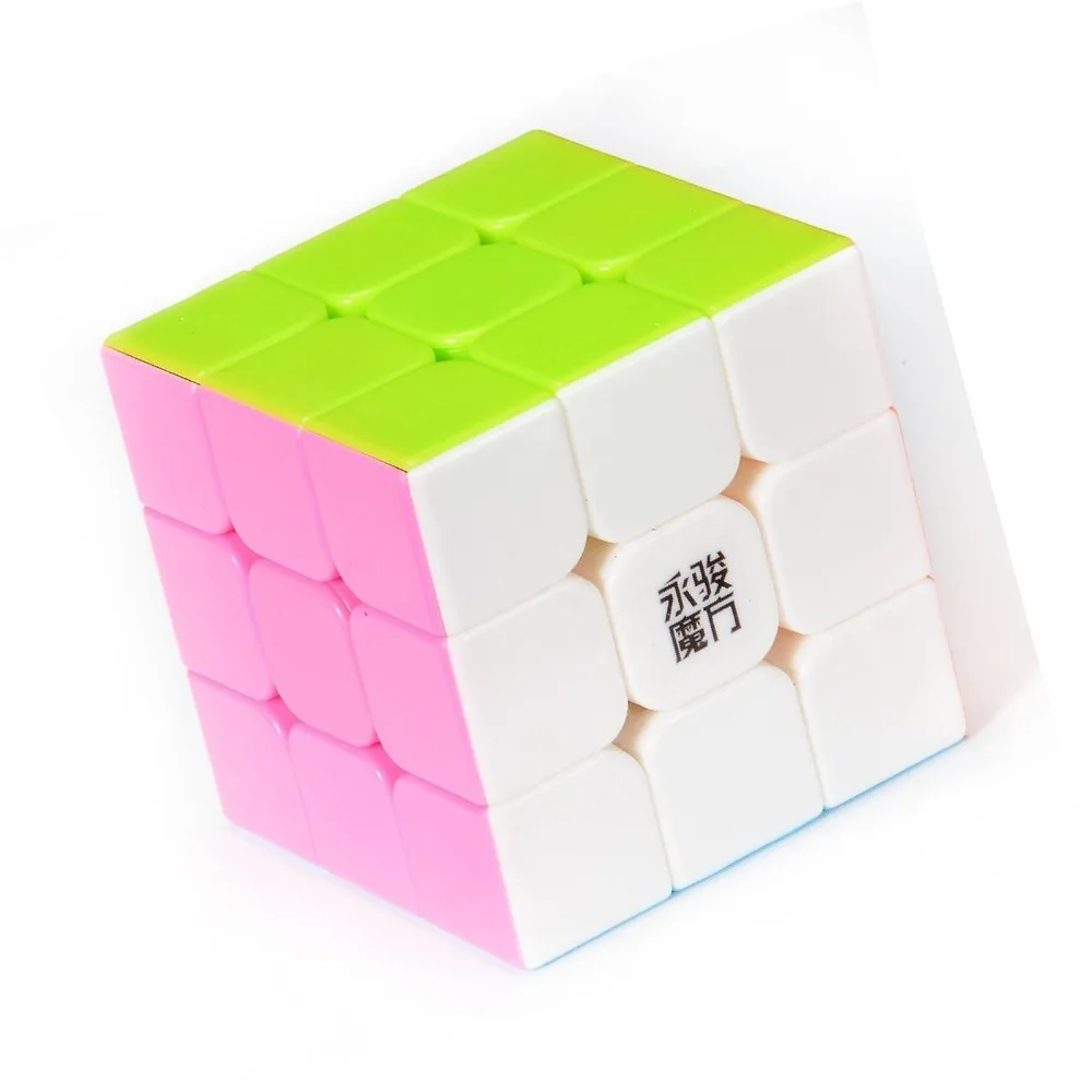 YJ Stickerless Yulong Plus 3x3x3 скоростной магический куб головоломка твист Высокая Яркая