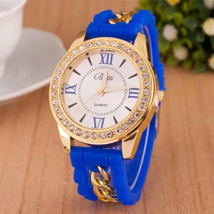 BSQ459 blue MINHIN, женские часы, брендовые, модные, повседневные, кварцевые, женская одежда, спортивные, стразы, циферблат, Relojes Mujer, цепочка, наручные часы - Цвет: BSQ459 blue