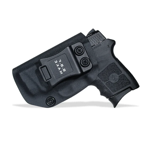 BG380-Laser Left B.B.F Make IWB Тактический KYDEX пистолет-кобура: S& W M& P Bodyguard 380 лазерный BG380 внутри скрытого ношения кобура талии кейс для пистолета - Цвет: BG380-Laser Left