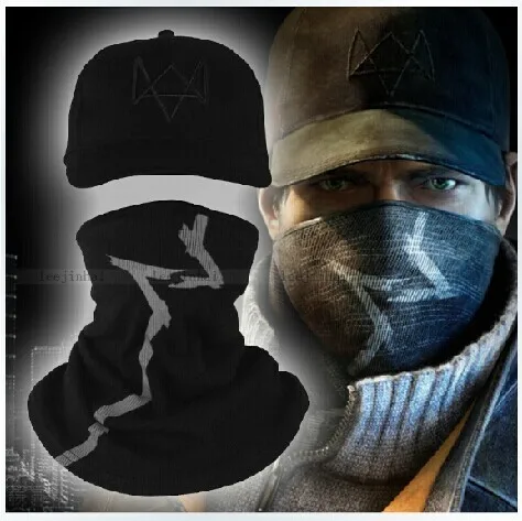 Watch Dogs Aiden Pearce костюм маска для лица Косплей шляпа Высокое качество