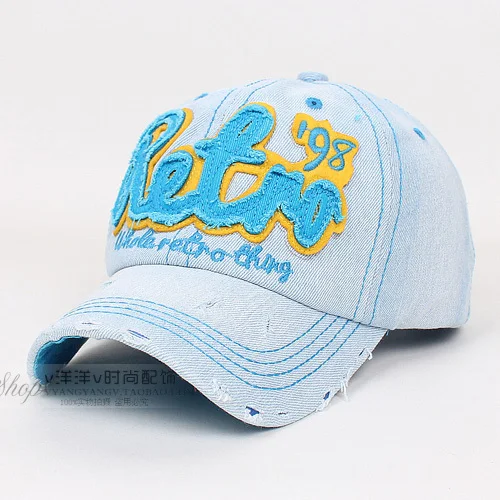Patch grinding retro cowboy hat men women spring/summer day sun duck tongue baseball cap 9# | Аксессуары для одежды