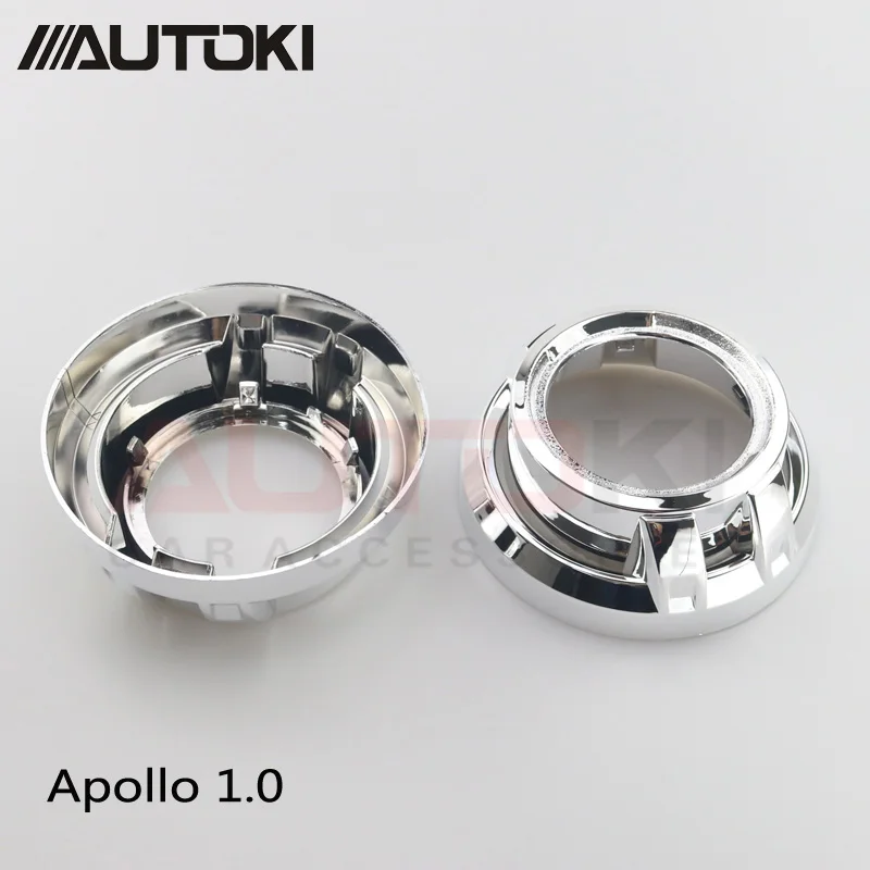 Автомобильный Стайлинг Autoki, мини 2,5 дюймов, HID Bi xenon, фары, объектив проектора+ маска Apollo, Модифицированная H7 H4, фары, линзы, лампы H1