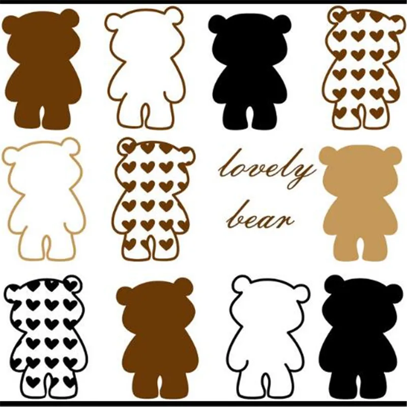1 шт. сменные наклейки с изображением счастливого медведя кабинетный туалет
