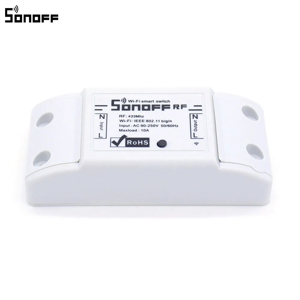 Беспроводной смарт переключатель Sonoff RF 433MHz с Wi Fi управлением выключатель света