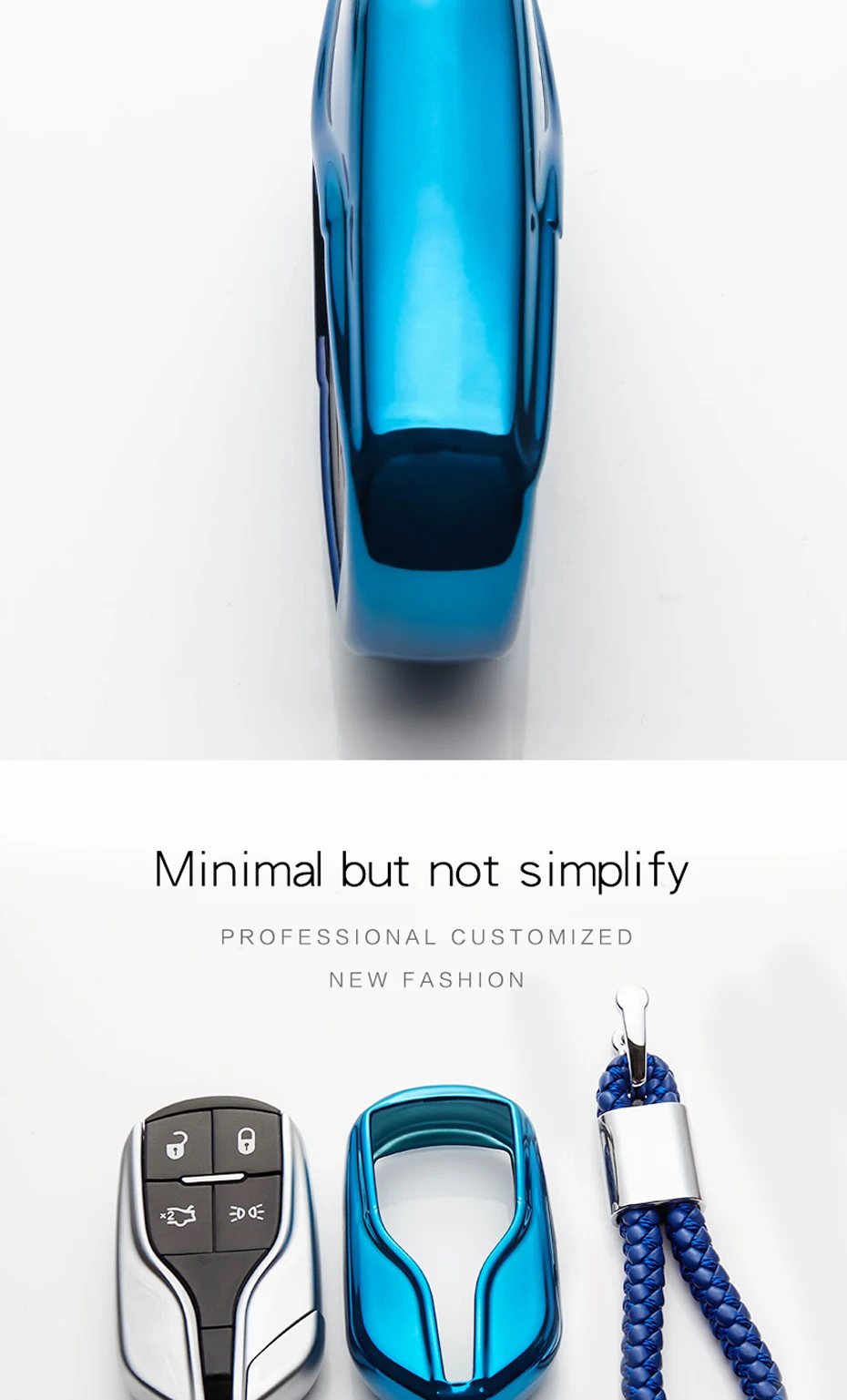 6 Color Soft Car Key Ring Case For Maserati Levante Ghibli Quattroporte Granturismo Interior Accessories Car Smart Key Bag Cover