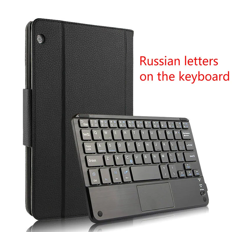 Для huawei MediaPad M5 10 10,8 дюймов планшет Bluetooth клавиатура протектор из искусственной кожи чехол для huawei Mediapad M5 Pro 10,8 планшет - Цвет: Russian letters