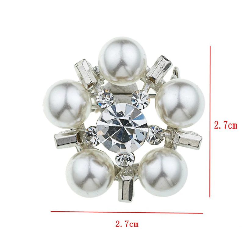 Элегантный жемчуг кристалл цветок брошь шпильки золотистого цвета Loverly Стразы
