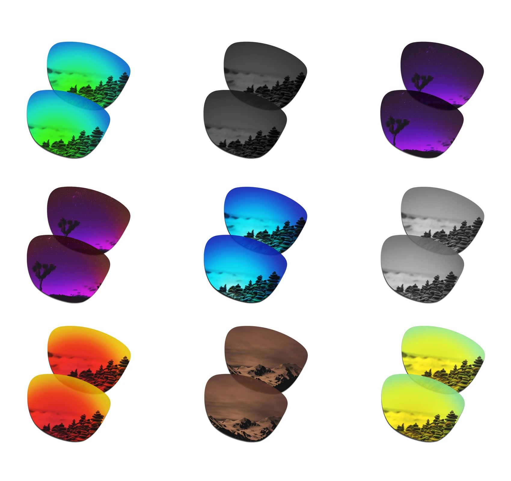 Поляризованные Сменные линзы SmartVLT для солнцезащитных очков Oakley Frogskins несколько