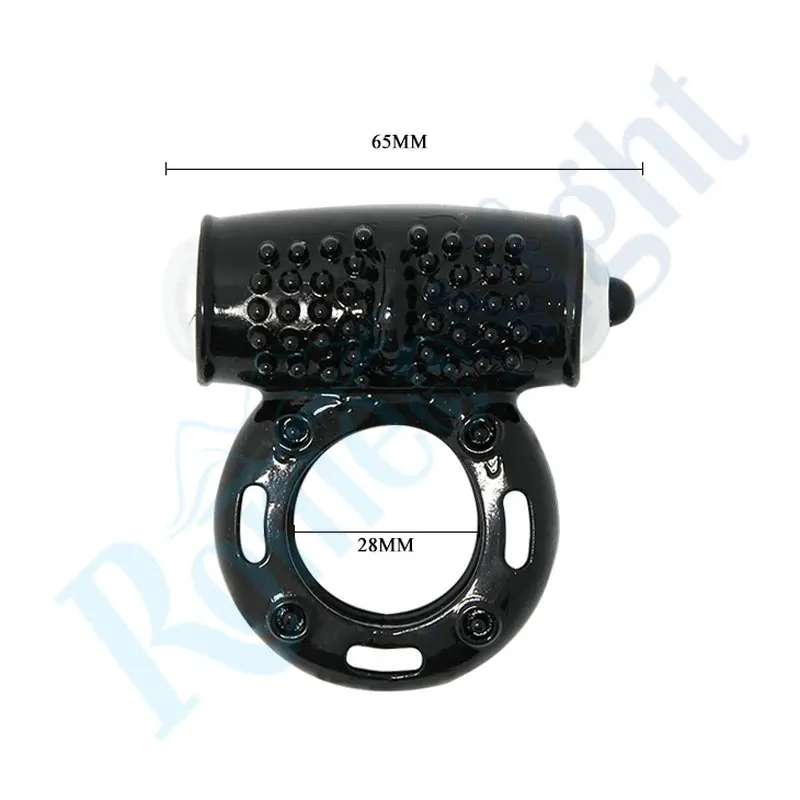 Baile Black Power Ring 10 Функция супер сильная вибрация водонепроницаемый клитор Stimuation