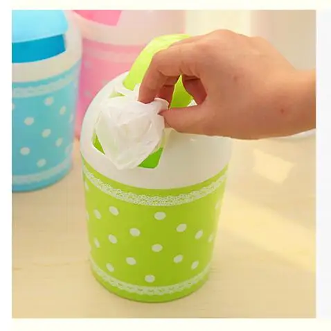 100 шт./лот! Мусорные баки пластиковая зеркальная Чистящая бочка креативная