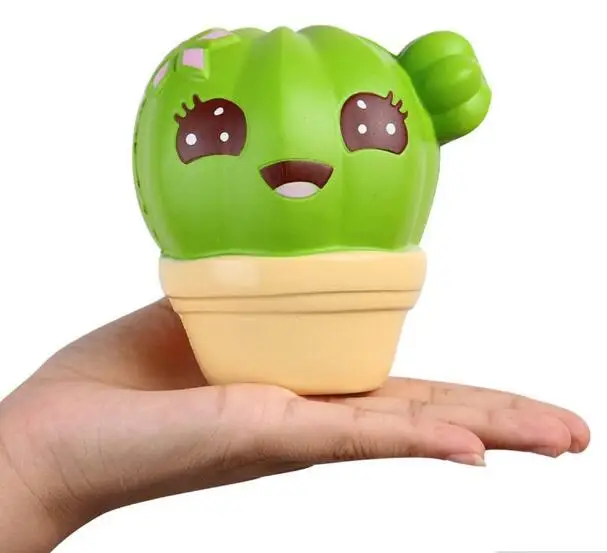 Creative Mini Cactus Cream Scented Squishy Slow Rising Squeeze Strap Kids Christmas Toy Children Baby Toys New | Игрушки и хобби