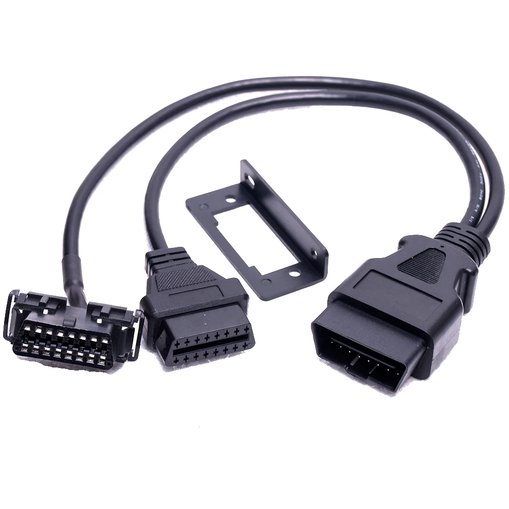 

Соединительный кабель KWOKKER OBD2, переходник OBDII, диагностический инструмент, соединительный кабель, соединительный кабель 1-2, кабель OBD 2