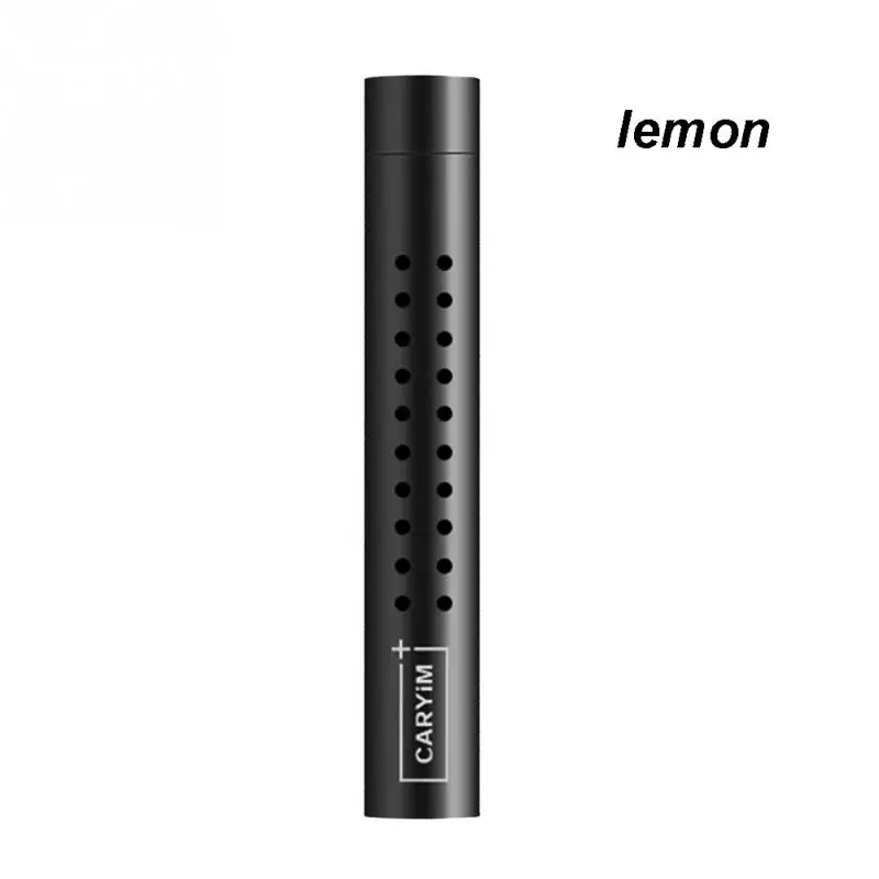 Lemon Новые очистители воздуха для автомобиля Авто вентиляционный кондиционер духи бар Духи Диффузор элегантный аромат алюминиевый сплав крышка 80*12 мм#08 - Название цвета: Lemon