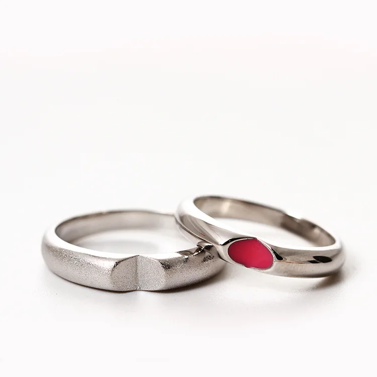lover's Ring heart 100% Sterling 925 silver Jewelry Vintage Adjustable rings for women gift | Rings