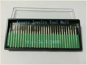 30 шт. набор алмазных шлифовальных боров алмазных наконечников боров подвесных электродвигателей