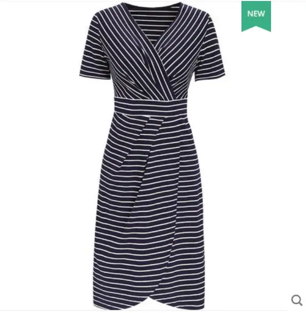 A new summer 2019 French niche v-neck knit dress 34964 | Женская одежда