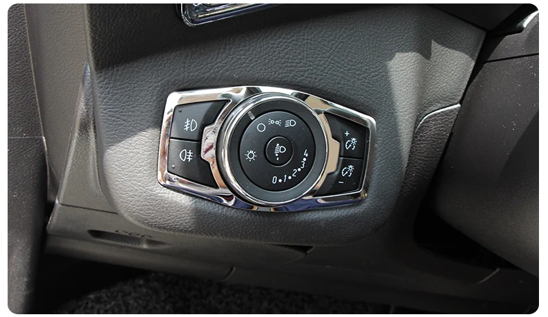Светодиодные лампы фар наклейки на выключатель Накладка для ford focus край Mondeo Kuga Ecosport Explorer mustang F150 F250 F350 хромированная отделка